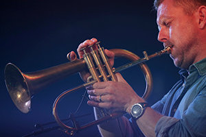 Музикант Нільс Вюлькер виступає на фестивалі Koktebel Jazz Party